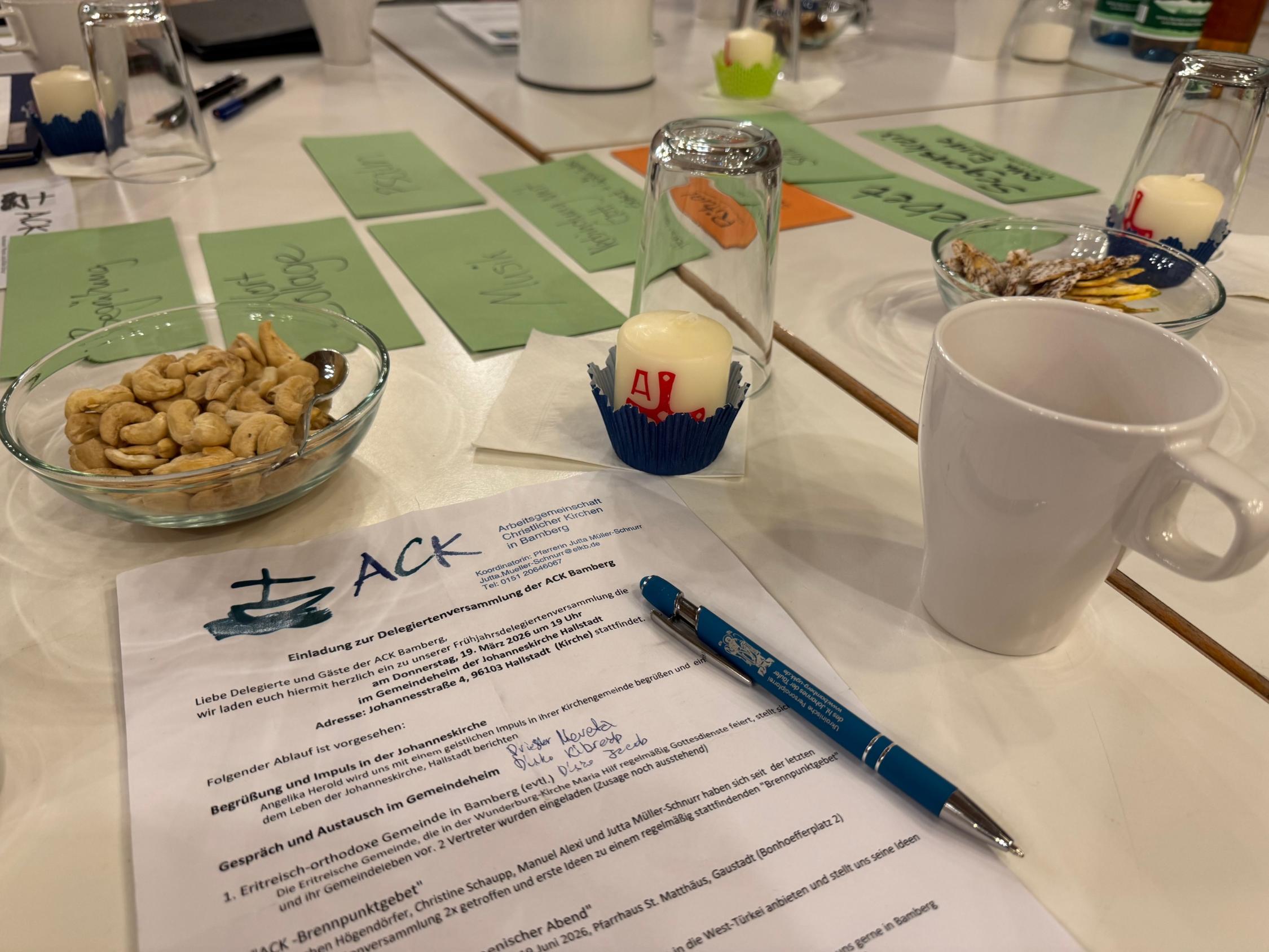 Представлення і обговорення порядку денного робочої зустрічі делегатів АСК у Бамберзі