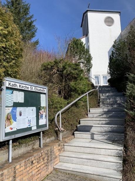 Außenansicht der Kirche in Coburg